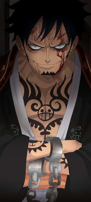 Trafalgar Law Displaying His Devil Fruit Powers. Wallpaper