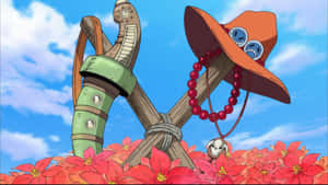 Tragic Moment Of Ace's Death In One Piece Wallpaper