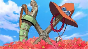 Tragic Moment Of Ace's Death In One Piece Wallpaper