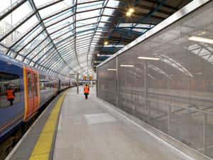 Train At Waterloo Station Wallpaper