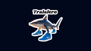Tralalero Shark Logo Wallpaper
