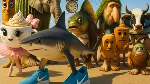 Tralalero Tralala Characters Wallpaper