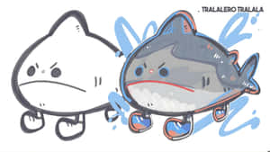 Tralalero Tralala Characters Wallpaper