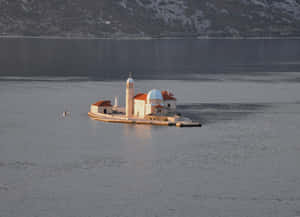 Tranquil Beauty: Our Lady Of The Rocks, Montenegro Wallpaper