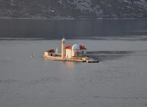 Tranquil Beauty: Our Lady Of The Rocks, Montenegro Wallpaper