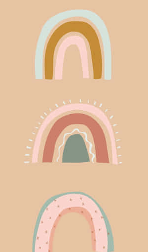 Tranquil Boho Pastel Sanctuary Wallpaper