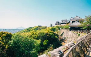 Tranquil Feudal Japan Landscape Wallpaper