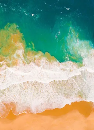 Tranquil Minimalist Beach Escape Wallpaper