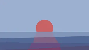 Tranquil Minimalist Sunset Wallpaper