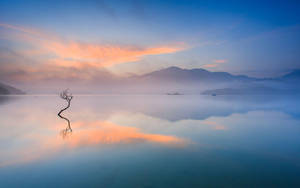 Tranquil Serenity At Lake Wanaka Wallpaper