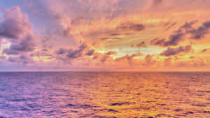 Tranquil Sunset Reflections Wallpaper