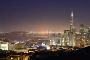 Transamerica Pyramid At Night Wallpaper