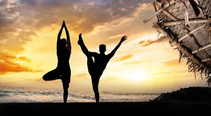 Transcendental Journey Through Celestial Worlds Wallpaper