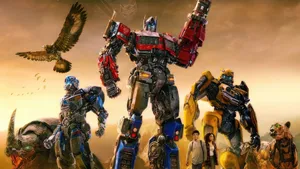 Transformers Rise Of The Beasts Group Promo Wallpaper