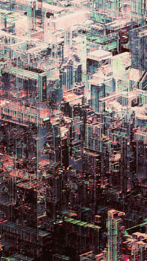 Transparent Complicated City Scene Wallpaper