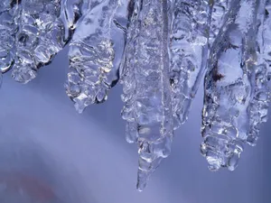 Transparent Crystal Ice Formation Wallpaper