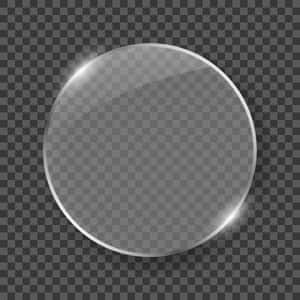 Transparent Glass Circle Texture Wallpaper