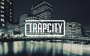 Trap City_ Nighttime_ Urban_ Waterfront Wallpaper