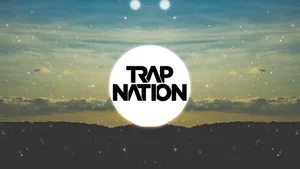 Trap Nation Logo Under Starry Sky Wallpaper