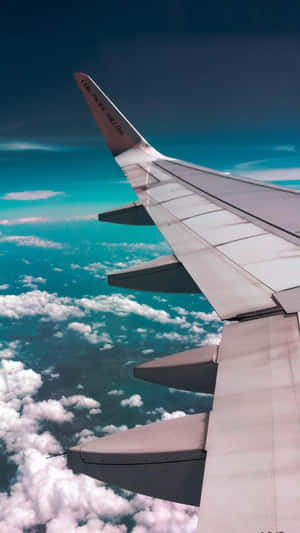 Travel Aesthetic Phone Plane Wing Wallpaper