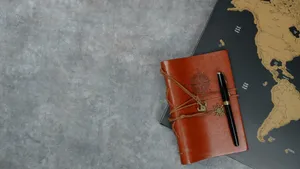 Travel Journaland World Map Wallpaper