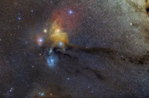 Traveling Through A Magical Galaxy Of Vibrant Star Clusters And Colorful Interstellar Activity. Wallpaper