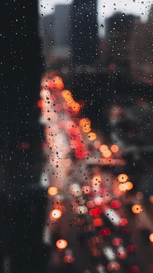 Traveling Through An Aesthetic Rain Wallpaper