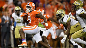 Travis Etienne Clemson Running Back Action Wallpaper