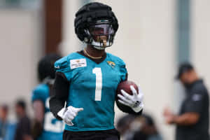 Travis Etienne Jr Jaguars Training Wallpaper