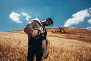 Travis Scott Golden Field Wallpaper