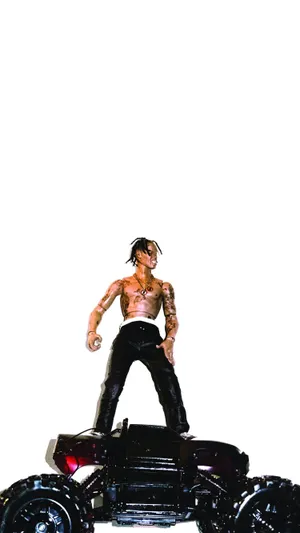 Travis Scott Rocking An Iphone Wallpaper