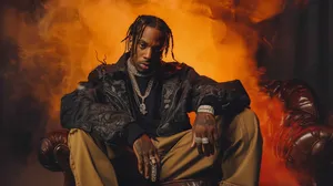 Travis Scott Utopia Album Promotion Wallpaper