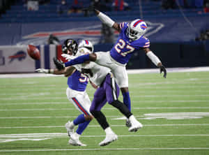 Tre Davious White Defensive Play Buffalo Bills Wallpaper