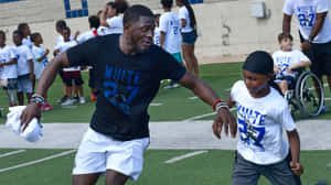 Tre Davious White Football Camp Action Wallpaper