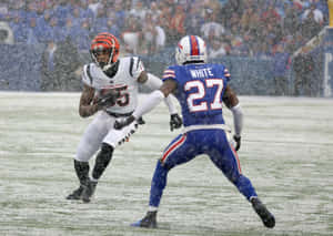 Tre Davious Whitein Snowy Game Wallpaper