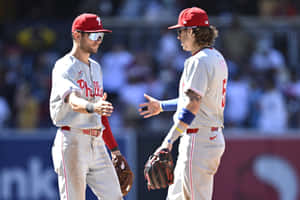 Trea Turner Phillies Baseball Game Discussion Wallpaper