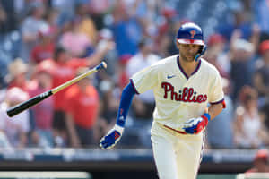 Trea Turner Phillies Game Action Wallpaper