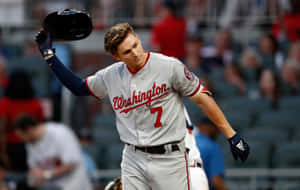 Trea Turner Washington Nationals Baseball Player Wallpaper