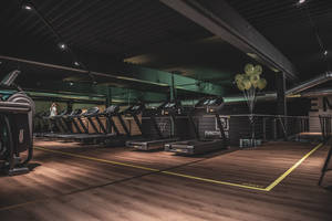 Treadmill Gym Loft Wallpaper