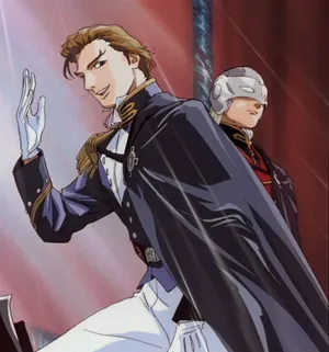 Treize Khushrenada In His Commanding Attire Wallpaper