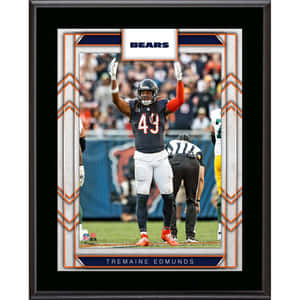 Tremaine Edmunds Chicago Bears Framed Photo Wallpaper