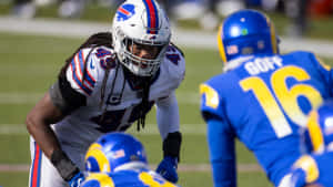 Tremaine Edmunds Facing Off Against Opponent Wallpaper