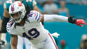 Tremaine Edmunds In Action Buffalo Bills Wallpaper