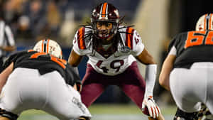 Tremaine Edmunds Virginia Tech Linebacker Ready Wallpaper