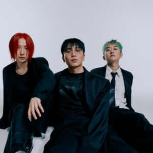 Trendy_ Trio_in_ Black_ Attire Wallpaper