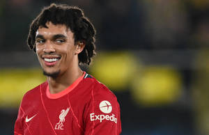 Trent Alexander-arnold Smiling Sweating Wallpaper