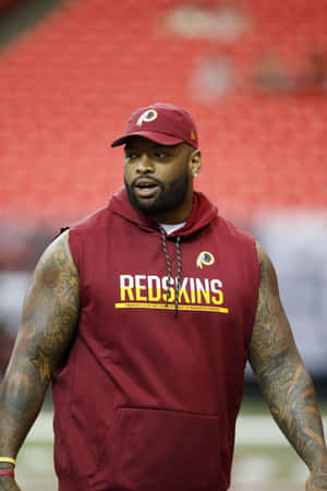 Trent Williams Redskins Sleeveless Hoodie Wallpaper