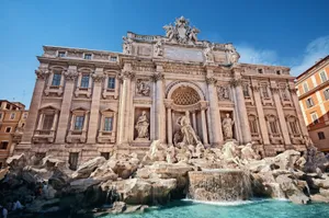 Trevi Fountain Massive Structure Wallpaper