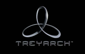 Treyarch's Signature Logo On Gray Background Wallpaper