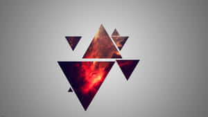 Triangle Galaxy Minimalist Abstract Wallpaper